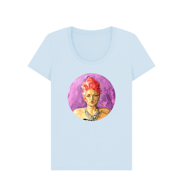 Womens Rusty Portrait Scooped T-Shirt - Image 4