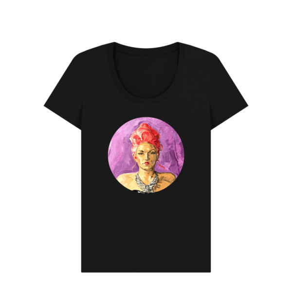 Womens Rusty Portrait Scooped T-Shirt - Image 10