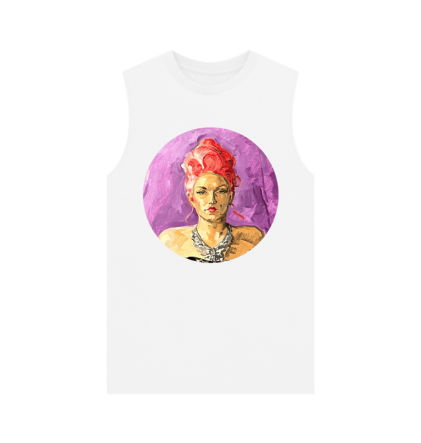 Mens Rusty Portrait Cotton Vest - Image 4